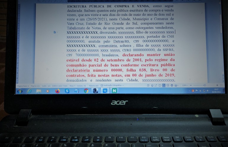 UNIÃO ESTÁVEL - ESCRITURA PÚBLICA E QUALIFICAÇÃO